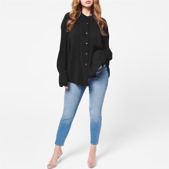 Good American Good Waist Crop Jeans Indigo139 - Picture 2 of 12